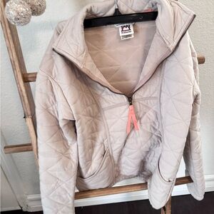 Avalanche Light Beige Quilted Puffer sweater